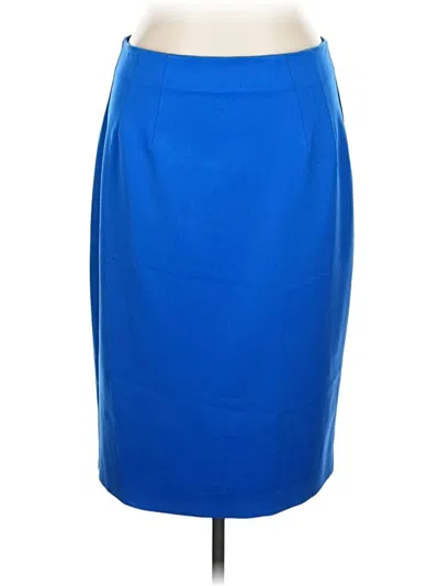 Pre-owned Lane Bryant Formal Skirt In Blue