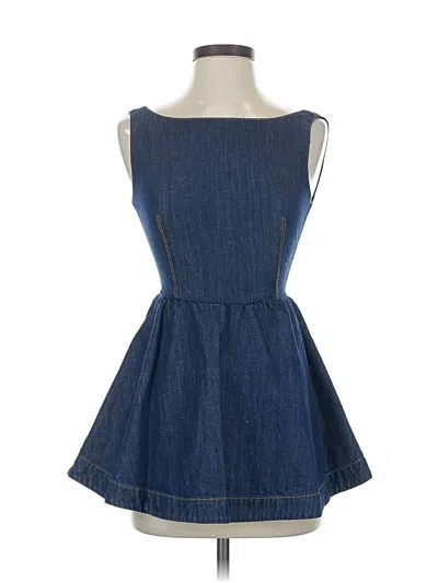Pre-owned Red Valentino Sleeveless Blouse In Blue