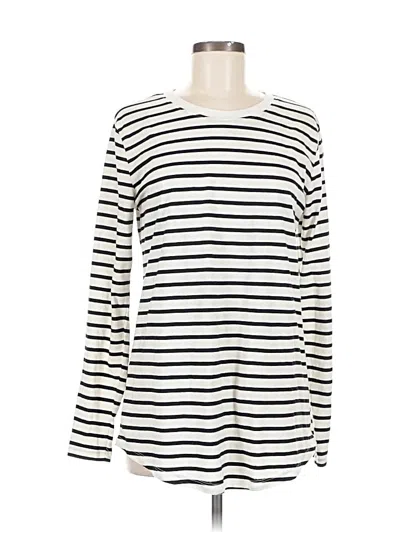 Pre-owned Bp. Long Sleeve T-shirt In White