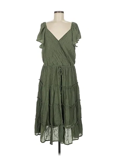 Pre-owned Assorted Brands Casual Dress In Green