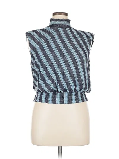 Pre-owned Ramy Brook Sleeveless Blouse In Blue