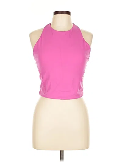 Pre-owned Ypb Tank Top Pink Halter Neckline Tops