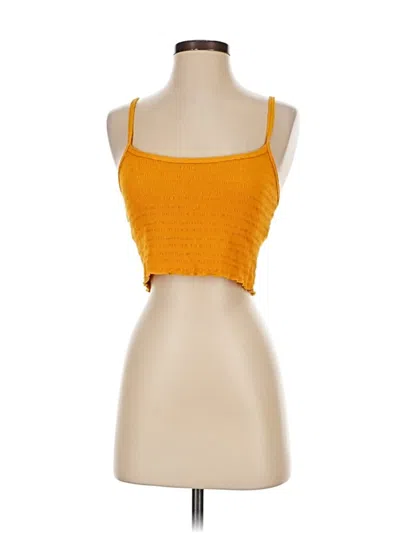 Pre-owned Billabong Tank Top Orange Strapless Neckline Tops