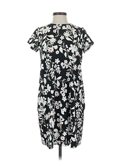 Pre-owned Jjill Casual Dress In Black