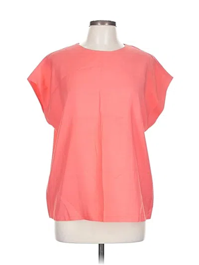 Pre-owned & Other Stories Short Sleeve Top Orange Boatneck Tops