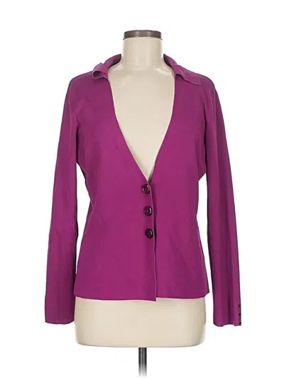 Pre-owned Talbots Cardigan Sweater In Purple
