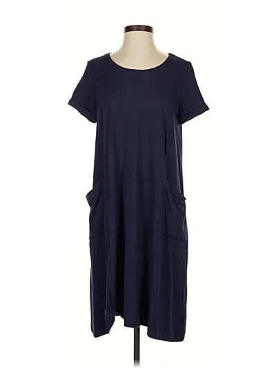Pre-owned Jjill Casual Dress In Blue