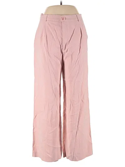 Pre-owned Stradivarius Casual Pants In Pink