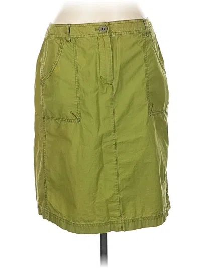 Pre-owned Jjill Casual Skirt In Green