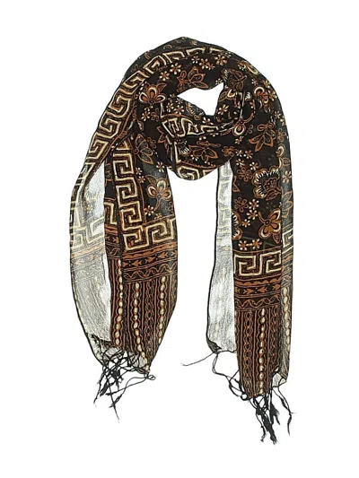 Pre-owned Unbranded Scarf In Brown