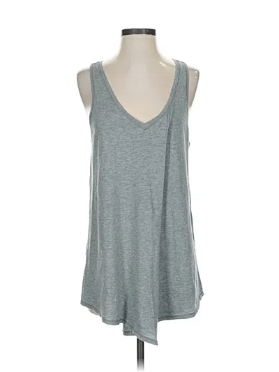 Pre-owned Lululemon Athletica Tank Top Gray Plunge Neckline Tops