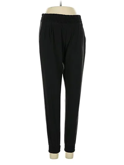 Pre-owned Athleta Track Pants In Black