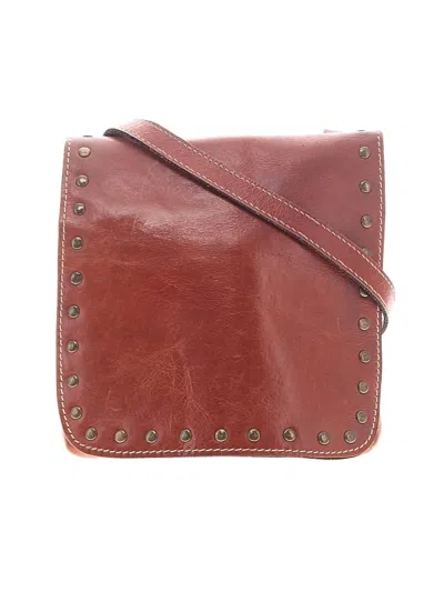Pre-owned Patricia Nash Leather Crossbody Bag In Brown
