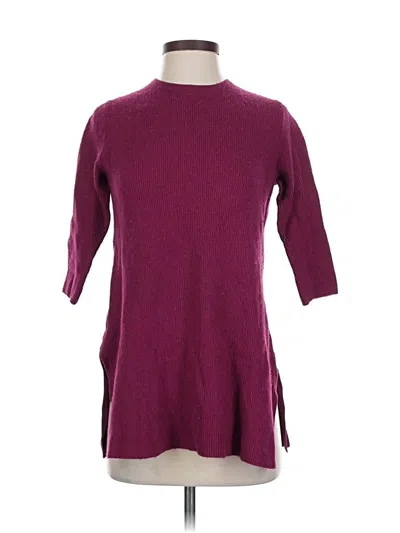 Pre-owned Jjill Pullover Sweater In Burgundy