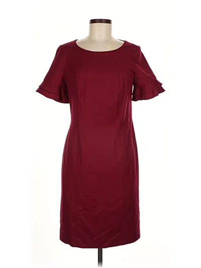 Pre-owned Talbots Casual Dress In Burgundy