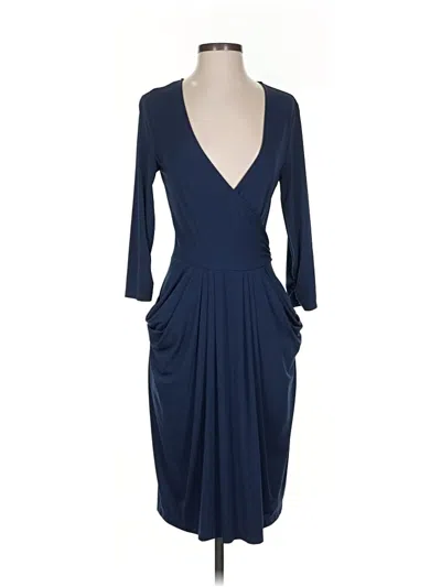 Pre-owned Bcbgmaxazria Cocktail Dress In Blue