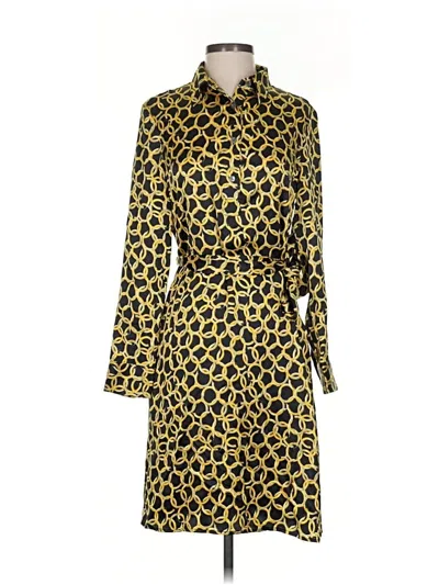 Pre-owned Equipment Casual Dress In Yellow