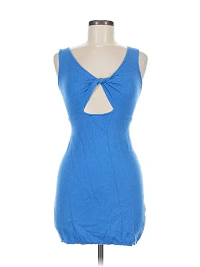 Pre-owned Baevely Sleeveless Top Blue Keyhole Neckline Tops