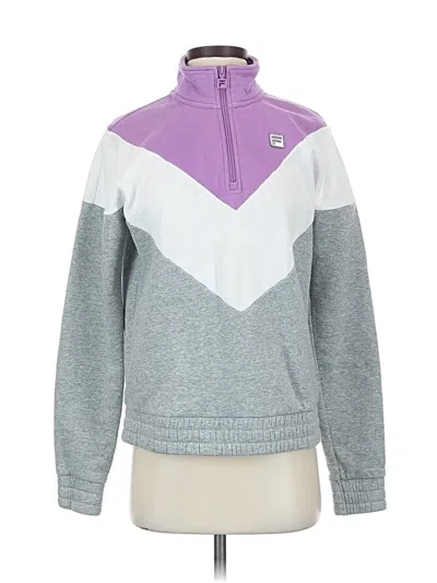 Pre-owned Fila Track Jacket In Purple