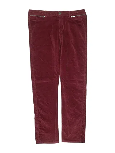 Pre-owned Zara Kids' Casual Pants In Burgundy