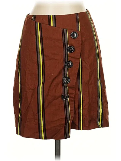 Pre-owned Free People Casual Skirt In Brown