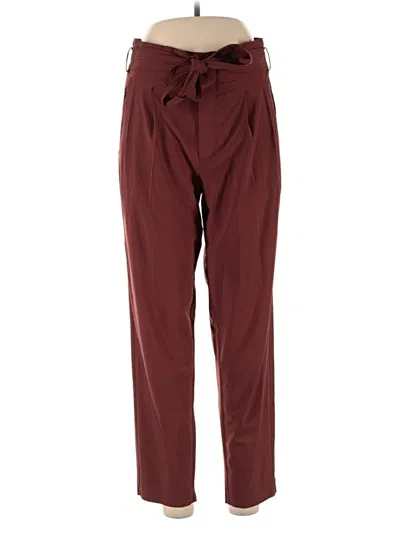 Pre-owned Athleta Casual Pants In Burgundy