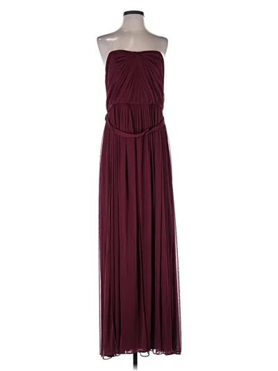 Pre-owned David's Bridal Cocktail Dress In Burgundy