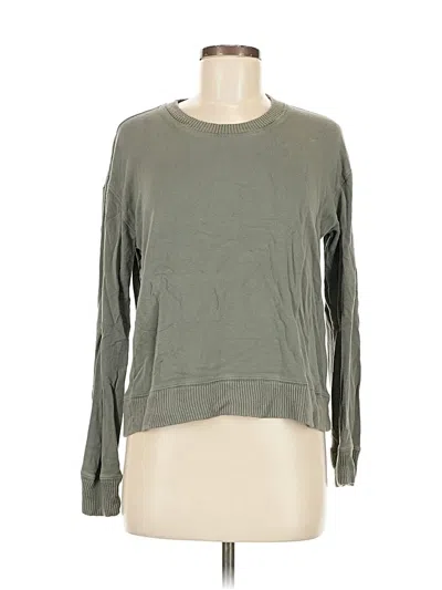 Pre-owned Splendid Long Sleeve T-shirt In Green