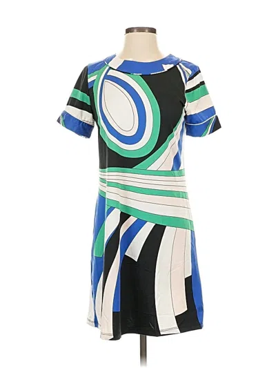 Pre-owned Julie Brown Casual Dress In Blue