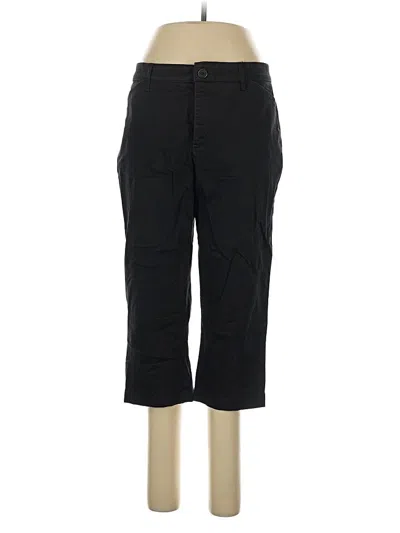Pre-owned Gloria Vanderbilt Khaki Pant In Black