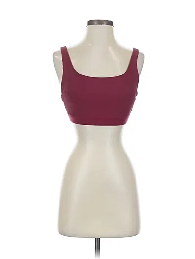 Pre-owned Athleta Sports Bra In Burgundy