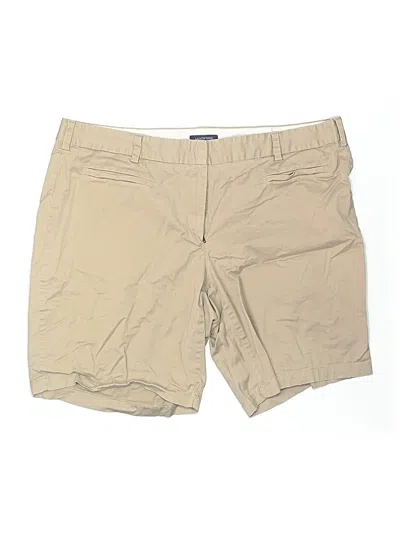 Pre-owned Lands' End Khaki Shorts In Brown
