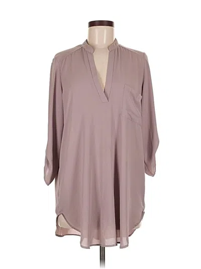 Pre-owned Lush 3/4 Sleeve Blouse In Gray