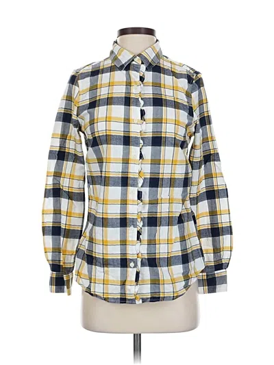 Pre-owned Banana Republic Factory Store Long Sleeve Button Down Shirt In Yellow