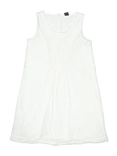 Pre-owned Gap Kids' Dress In White