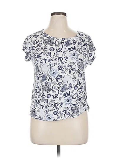 Pre-owned Rachel Zoe Short Sleeve T-shirt In Purple