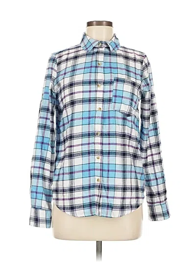 Pre-owned Aéropostale Long Sleeve Button Down Shirt In Blue