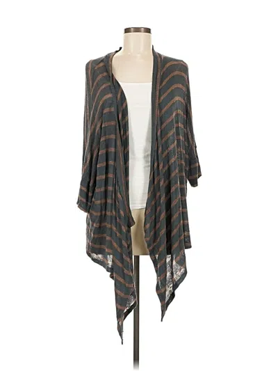 Pre-owned Blu Pepper Cardigan Sweater In Gray