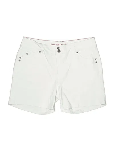 Pre-owned Sabrina Lauren Shorts In White