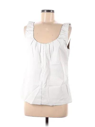Pre-owned Dolce Cabo Sleeveless Blouse In White