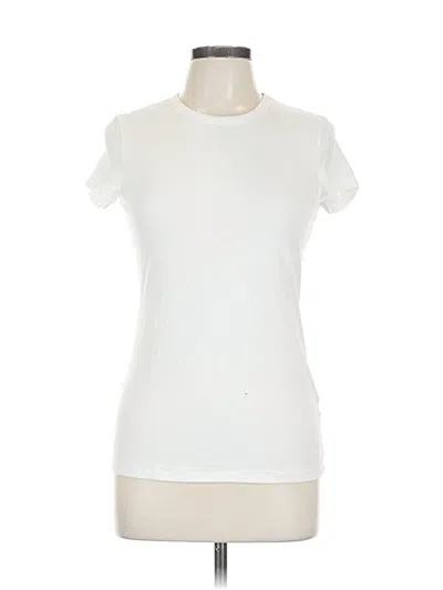 Pre-owned Banana Republic Factory Store Short Sleeve T-shirt In White