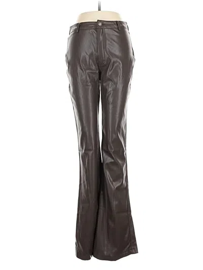 Pre-owned Motel Faux Leather Pants In Brown