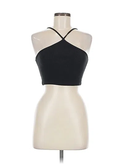 Pre-owned Zara Tank Top Black Halter Neckline Tops