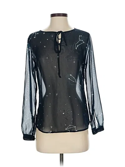 Pre-owned Brooklyn Industries Long Sleeve Blouse In Black