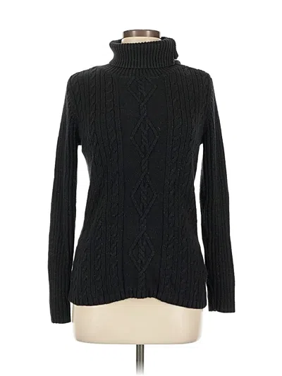 Pre-owned Style & Co Turtleneck Sweater In Black
