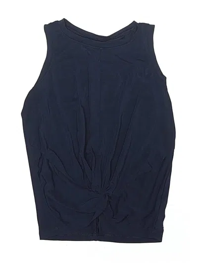 Pre-owned Athleta Girl Kids' Sleeveless T-shirt In Blue