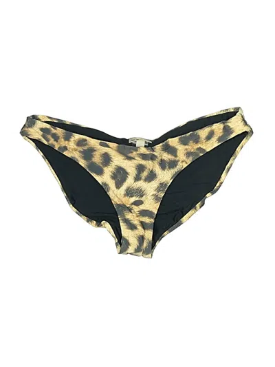 Pre-owned Pilyq Swimsuit Bottoms In Gold