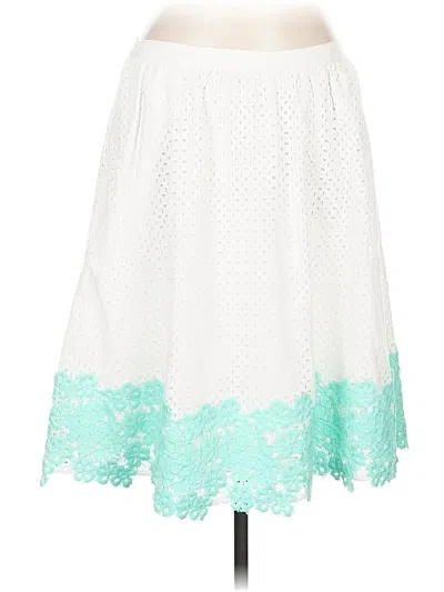 Pre-owned Draper James Casual Skirt In White