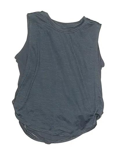 Pre-owned Athleta Girl Kids' Sleeveless T-shirt In Gray