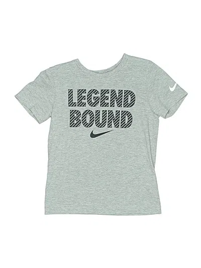 Pre-owned Nike Kids' Short Sleeve T-shirt In Gray
